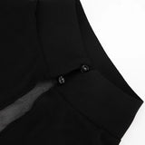 FDYOUI Woman Black Corset with Cover-ups 2-piece Sets Chic Sexy Hollow Out Evening Party Tops Female Blouses Shirts High Street