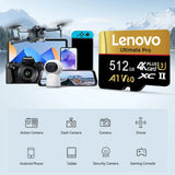 Versatile V30 Lenovo 512GB SD Cards TF Cards Memory Card Micro TF SD 256GB Long Lasting 128GB 64GB for Gaming/Phone
