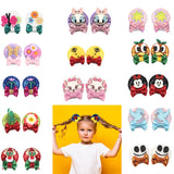 Christmas 2.8"Mouse Ears Hair Clips For Children Sequins Bow Hairpins Girls Festival Party DIY Hair Accessories