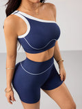 2pcs/sets Yoga Sport T-shirts Shorts Set Sportswear Woman Gym Seamless Workout Vest Shorts Leggings Activewear Women's Tracksuit