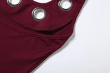 Summer Women's Fashion Dress Backless Hot Girl Sexy Slim Hip Cover Dress