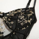 Bikini Fashion Sexy Butterfly Embroidery Slim-Fit Sexy All-Match Jumpsuit for Women