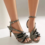 2026 Summer New Diamond Serpentine Fashion Decoration Shining Dance Hall Shoes Women's Wedding Sandals