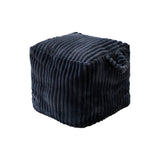Space Saver Flannel Clothing Storage Bag Soft with Handle Storage Bag Comfortable Fluffy Filled Stool Storage Artifact