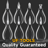 Pliers Tool Set Mini Pliers Repair Tool Bag Long Nose Flat Nose Bent Nose Combination Pliers Universal Remover Tool 8-Piece Set