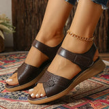 Summer Silver Thick Sole Sandals Women Comfortable Hollow Out Non Slip Platform Sandles Woman Hook Loop Soft Sole Casual Sandals