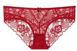 Sophisticated French Lace Bra, Unlined Minimizer Bra for Large Bust, Ultra Thin Breathable & Supportive Sexy Lingerie Set MOYISU