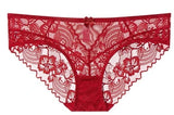 French Lace Minimizer Bra for Women, Full Bust Support Bra Ultra Thin & Breathable, Anti-Sagging Sexy Tushy Bra Set MOYISU Sexy