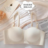 Hot Sale Japanese Style Seamless Underwear, Small Chest Gathered Push-Up Bra for Teens, Pure Sensual Wireless Bralette MOYISU