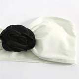 Sexy 3D Flowers Bandeau With Skirt Bikini Female Swimsuit Women Swimwear Three-Pieces Bikini Set Bather Bathing Suit Swim V5706