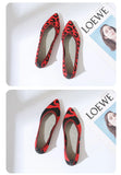 Elegant Leopard Knitted Ballet Flats Woman Pointed Toe Mesh Moccasins Ladies Fashion Walking Loafers Slip-on Soft Driving Shoes