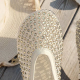 Mesh Breathable Rhinestone Fashion Versatile Women's New Foreign Style Niche Belt Flat Soft Soled Mary Jane Shoes Womens Shoes