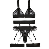 Fetish Sexy Exotic Sets Lace Bra Garter Sexual Porn Transparent Sissy Baby Doll Erotic Costume Thong Short Neghtie For Sex