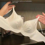 Desire Thin Push-up Seamless Adjustment Women's Small Breasts Sexy Underwear Without Underwire Support Anti-sagging Bra Summer
