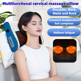 Neck Massager Shiatsu Neck Massager with Heat Electric Back Massager for Shoulder Back Leg Deep Tissue Kneading Massage Pillow