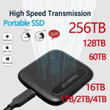 Original External for Laptop PC Desktop Hard Drive Portable SSD 2TB Hard Disk SSD USB3.1 Solid Drive Storage Device