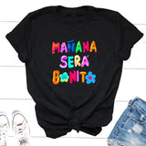 New Women Manana Sera Bonito Bichota Karol G Print T Shirt Short Sleeve Woman Graphic TShirts O Neck Tee Trendy Casual Clothing