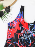 2026 One Piece Swimsuit Women Printed Racing Padded Swimwear Female Bathers Bathing Swimming Swim Suit Summer Beachwear