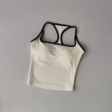 Women's Cross-Back Yoga Sports Vest One-Piece Cup Versatile Training Fitness Bra Colorful Fitness Clothing for Active Women