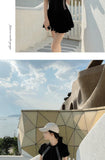 One Piece Swimsuit Skirt Style Plus Size Slimming and Belly Covering Style Hot Spring Bikini Swimsuit for Women