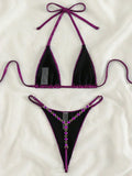 Sexy Extreme Mini Micro Thong Bikini 2025 Diamond Bikinis Female Swimsuit Women Swimwear Two-pieces Bikini Set Bathing Suit Swim