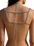 Women Chain Corset Camis for Clothes Dress Decor Pearls Tassel Body Jewelry Elegant Vest Clubwear 2026 Summer