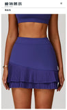 Pleated Tennis Skirt for Women with Pocket Shorts Women's High Waisted Wrapped Around Tummy Control Athletic Golf Yoga Skorts