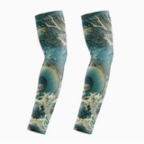 Ice Silk Tattoo Sleeve Men Women Summer Tattoo Sleeve UV Solar Arm Covers Cycling Cuff Quick Drying Cool Anti-Sunburn Arm Sleeve