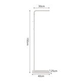 Cream Minimalist Floor Coat Rack Entryway Standing Coat Stand Multifunctional Bedroom Clothes Hanger Shelf Organizer Furniture