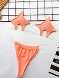 Micro Bikini Women Clear Strap Push Up Bra Neon Yellow Gold Transparent Swimsuit Women Triangle Bather Thong Swimwear Biquini