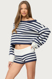 Women's spring suit 2026 European and American spring and summer women's fashionable lady solid color sweater short skirt suit