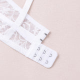 3 Pcs Womens Lace Bra Underwire BH Hollow Out Embroidery Perspective Sexy Underwear Lingerie Tops Plus Size Brassiere
