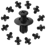 Car Bumper Fender 8mm Hole 1000/500/50Pcs Plastic Rivets Fastener Screw Door Trim Panel Retainer Fastener Clips Car Accessories