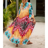 13 Colors Printed With Belt Crochet Knitted Tunic Beach Cover Up Cover-ups Beach Dress Beach Wear Beachwear Female Women K7201