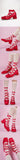 2026 Plus Size 43 Retro Red Lolita Ankle Wrap Pumps Sweet 5cm Med Square Heels Gothic Cosplay Ballet Mary Janes Shoes Women