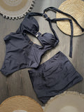Hot Sale Butterfly Women One Piece Swimsuit Black Skirt Sexy Cut Out Swimwear Mujer Monikini Bathing Suit Lady Beach Suit