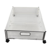 Foldable Under Bed Storage Container with Wheels Multifunctional Home Dorm Toys Clothes Books Shoes Storage Bins Visible