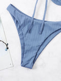 2026 Push Up Bikini Women Tie Front Swimsuit Sexy Underwire Swimwear Female Bathers Bathing Swimming Swim Suit Summer Beachwear