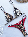 XS - L Leopard Mini Micro Thong Bikini Women Swimsuit Female Swimwear Two Pieces Bikini Set Brazilian Bather Bathing Suit Swim