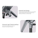 200W Ultra-high SSI Point Source Bi-color Video Light for Studio Photography Fill Light COB Lamp