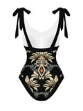 2026 String One Piece Swimsuit & Vent Skirt Padded Sexy Swimwear Women Bathing Suit Female Swimming Summer Beachwear Bodysuit