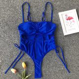 Neon Green Tummy Cut Out Female Swimwear One Piece Swimsuit Women Thong String Monokini High Leg Cut Bathing Suit Swim Bodysuit