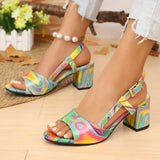 2026 Women Sandals Summer New Wedge Platform High Heels Round Toe Open Toe Fashion Shoes Versatile Platform  Sandals