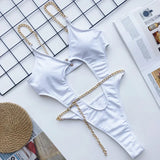 2025 Sexy Extreme String High Cut Female Swimwear One Piece Swimsuit Women Thong Monokini Bather Hollow Out Bathing Suit Swim