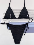 Halter Wrinkled Mini Micro Bikini Women Swimwear Female Swimsuit Two-pieces Bikini Set Brazilian Bather Bathing Suit Swim Lady