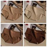 4Pcs/Set Cotton Panties Women Mid Waist Briefs Breathable Intimates Breathable Comfort Underwear M-2XL Soft Panties