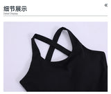 Women's Color Blocked Tennis Dresses Women Hollow Back Cross One Piece Sports Suits Built in Shorts with Pocket Yoga Golf Skirt