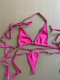 DEKA Cotton Triangle Swimwear Mini Micro Bikinis Set Women Bandage String Thong Swimsuit Type Bathing Suit High Cut Drawstring