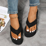 Women Beach Flip Flops Soft EVA Slippers Summer Platform Shoes Woman Super High Heels Female Fashion Slides Wedges Sandals