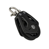 High Load Sheave Block Universal Head Swivel Shackle Single Pulley Plain Bearing Block Rope Runner Universal Boat Accessories